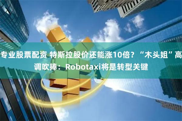 专业股票配资 特斯拉股价还能涨10倍？“木头姐”高调吹捧：Robotaxi将是转型关键